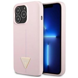 Guess silikoninis trikampis dėklas iPhone 13 Pro / 13 (6.1 ) – violetinis