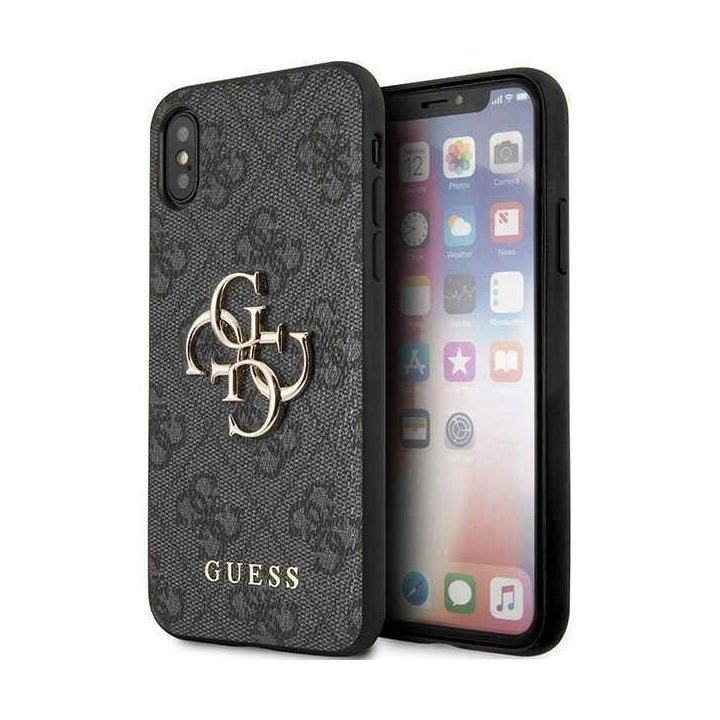 4G pilkas metalinis iPhone X/XS dėklas – stilinga apsauga