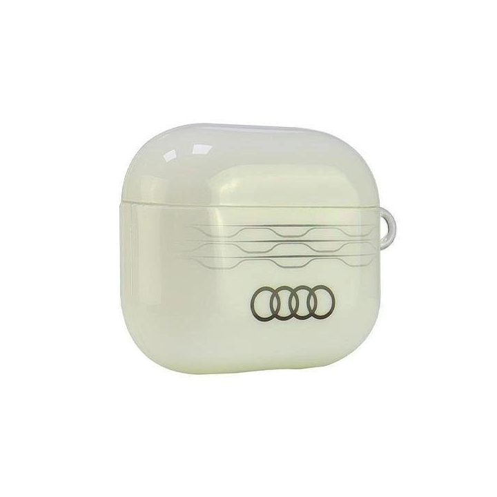 Audi geometrinio rašto AirPods 3 dėklas – baltas