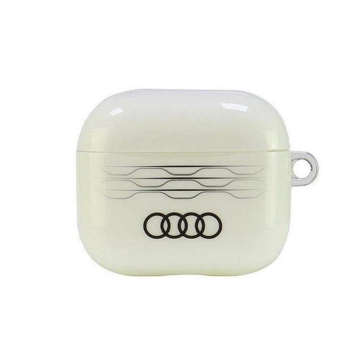 Audi geometrinio rašto AirPods 3 dėklas – baltas