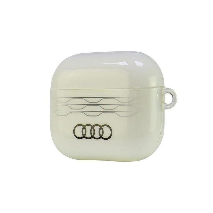 Audi geometrinio rašto AirPods 3 dėklas – baltas