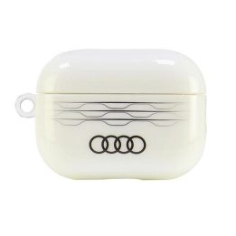 Audi geometrinio rašto dėklas AirPods Pro 2 (baltas)
