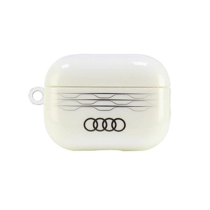 Audi geometrinio rašto dėklas AirPods Pro 2 (baltas)