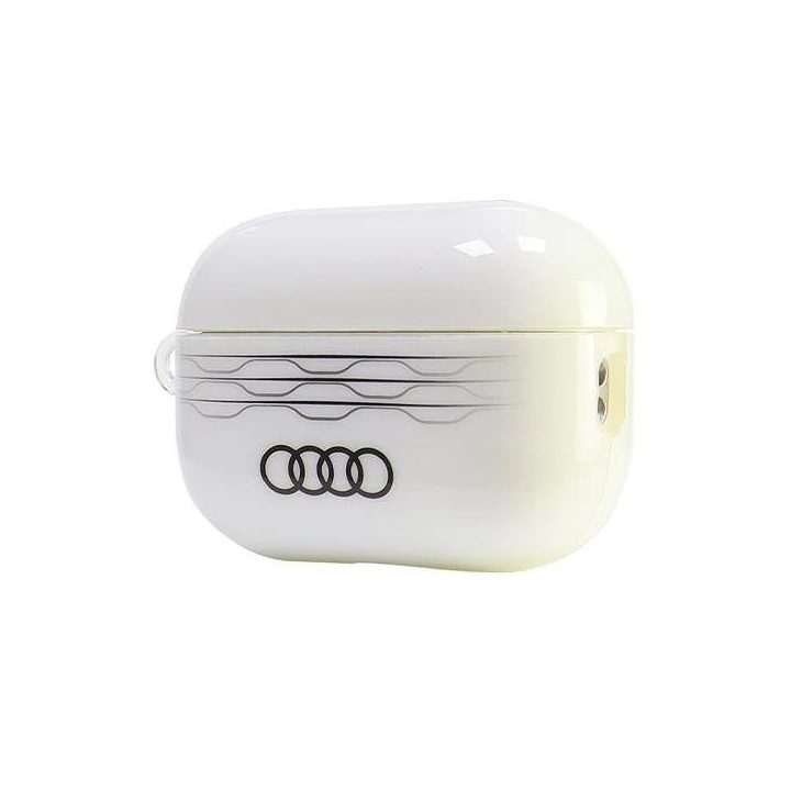 Audi geometrinio rašto dėklas AirPods Pro 2 (baltas)