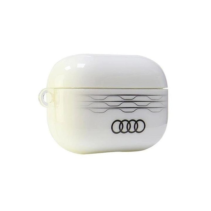 Audi geometrinio rašto dėklas AirPods Pro 2 (baltas)
