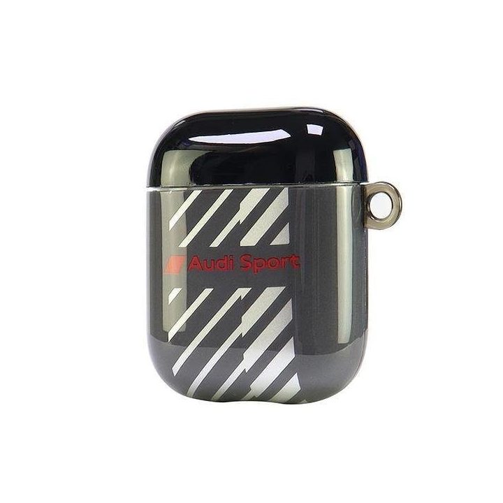 Audi sportinis dėklas AirPods 1/2 ausinėms – juodas