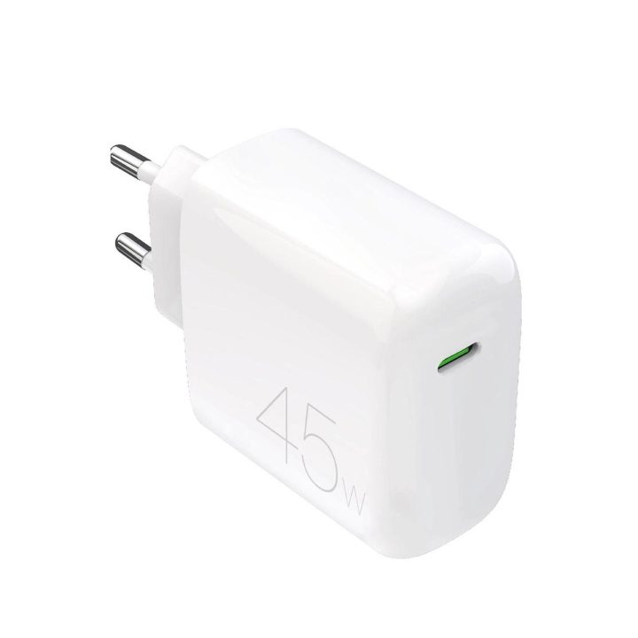 Puro PROLITE 45W USB-C sieninis įkroviklis – baltas