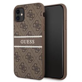 Rudos spalvos Guess 4G Stripe“ dėklas iPhone 11 / Xr (6.1 )