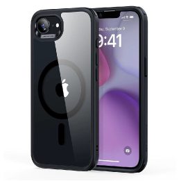 Skaidrus juodas ESR Classic Hybrid HaloLock MagSafe dėklas iPhone 16