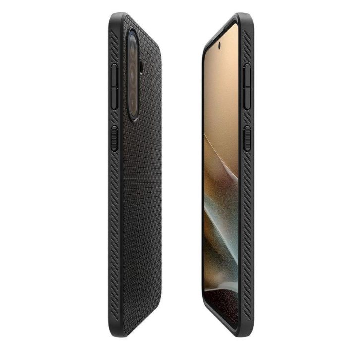 Spigen Liquid Air dėklas Samsung Galaxy A36 5G – juodas matinės tekstūros