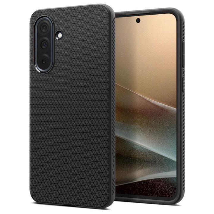Spigen Liquid Air dėklas Samsung Galaxy A36 5G – juodas matinės tekstūros