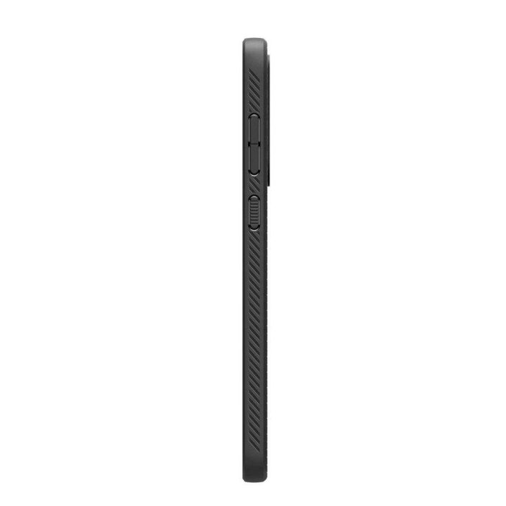 Spigen Liquid Air dėklas Samsung Galaxy A36 5G – juodas matinės tekstūros