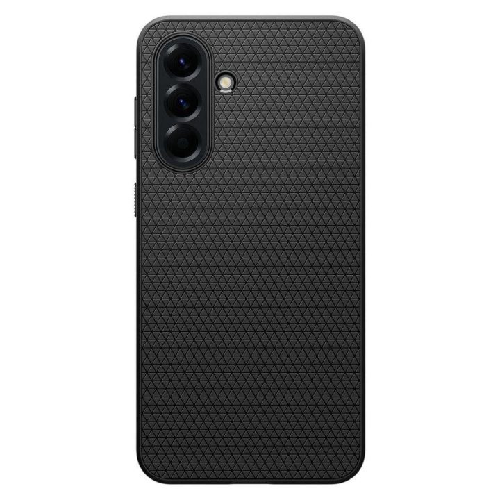 Plonas ir stilingas Spigen Liquid Air“ dėklas Samsung Galaxy A56 5G“ – juodas