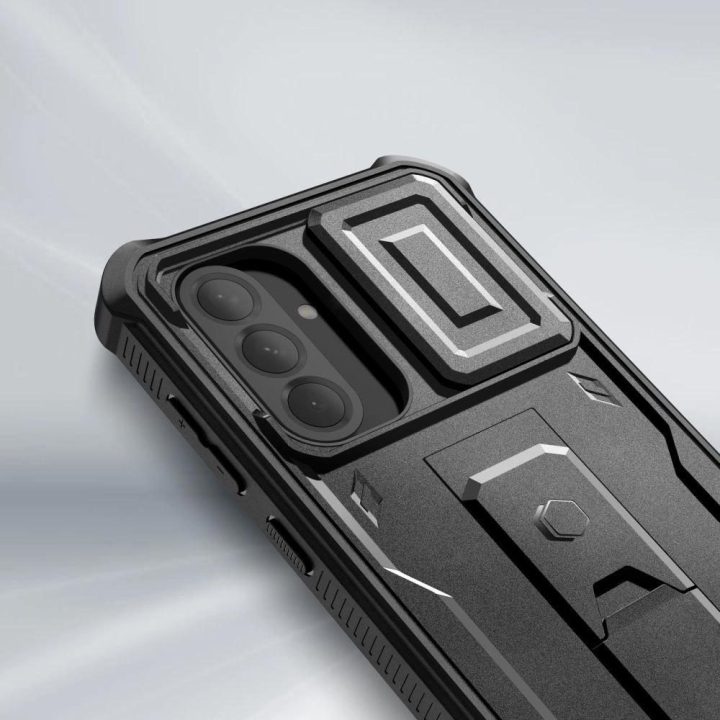 Apsauginis dėklas Kevlar Cam+“ Samsung Galaxy A56 5G – juodas