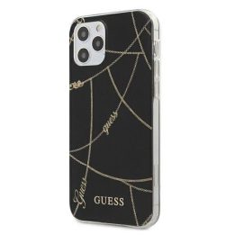 Guess auksinės grandinėlės kolekcijos dėklas iPhone 12 Pro Max 6.7 – juodas