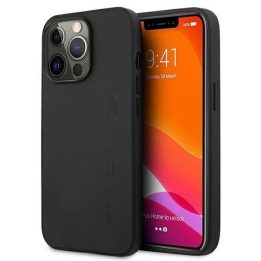 AMG juoda odinė dėklas iPhone 13 Pro / 13 (6.1 ) – prabangus ir patvarus