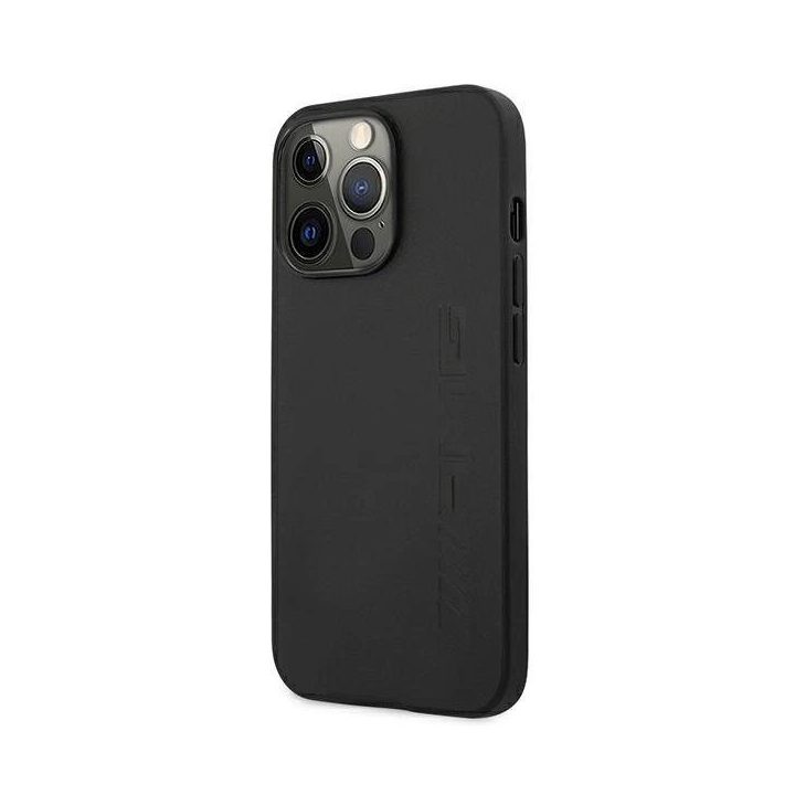 AMG juoda odinė dėklas iPhone 13 Pro / 13 (6.1 ) – prabangus ir patvarus