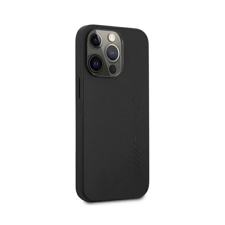 AMG juoda odinė dėklas iPhone 13 Pro / 13 (6.1 ) – prabangus ir patvarus