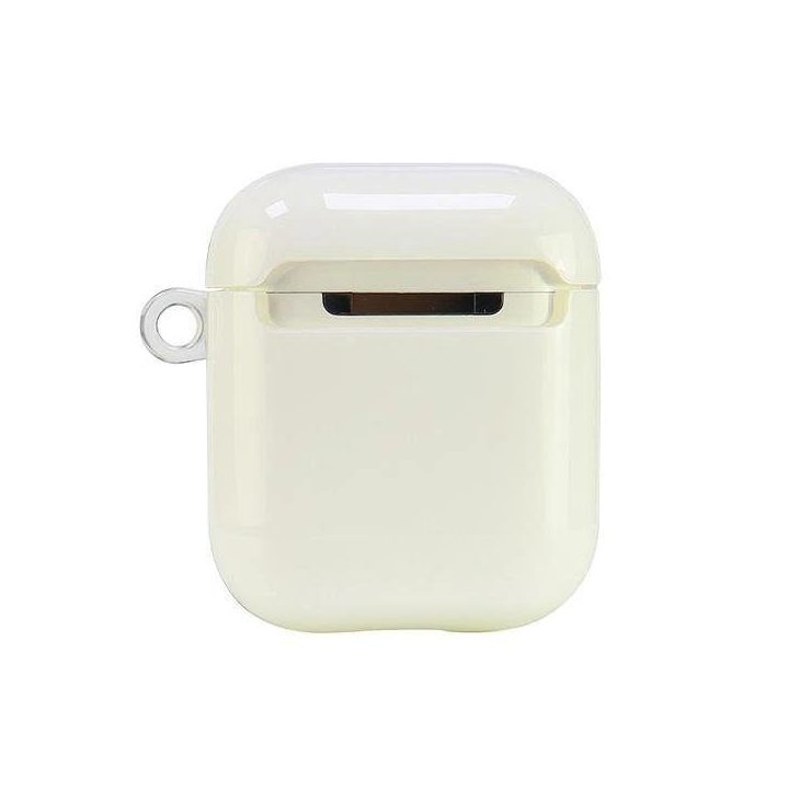 Audi geometrinio rašto dėklas AirPods 1/2 – baltas