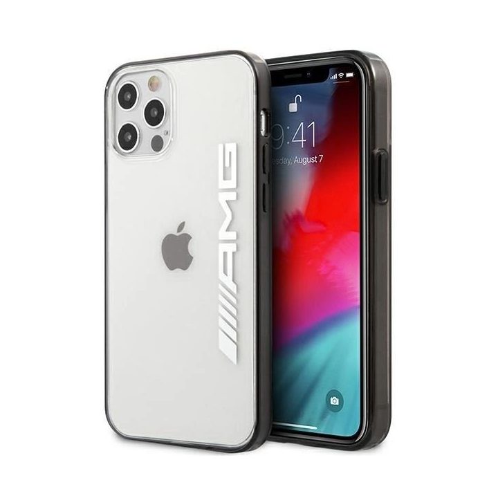 AMG metalizuotas iPhone 12 Pro Max dėklas – skaidrus