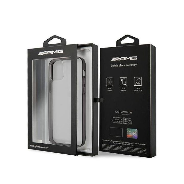AMG metalizuotas iPhone 12 Pro Max dėklas – skaidrus