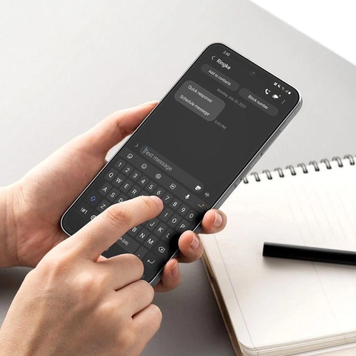 Ringke Easy Slide 2 grūdinto stiklo apsauginės plėvelės, skirtos Samsung Galaxy A56 5G telefonui - skaidrios.