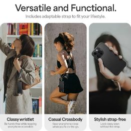 Spigen Cyrill Classic Charm“ dėklas, skirtas iPhone 16 Pro Max“ telefonui (juodas)