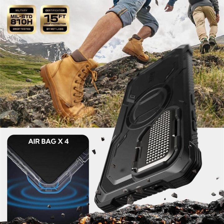Supcase Armorbox Mag“ dėklas, skirtas Samsung Galaxy S25 Ultra“ telefonui (juodas)