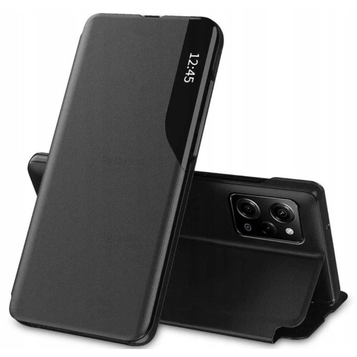 “ išmanusis dėklas su langeliu Xiaomi Redmi 12“ telefonui – juodas