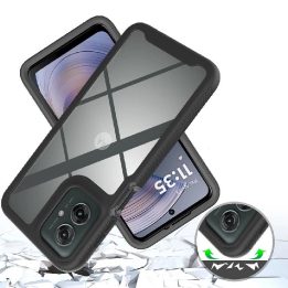 Defense dėklas Motorola Moto G15 / G15 Power / G05 / E15 telefonams - juodas