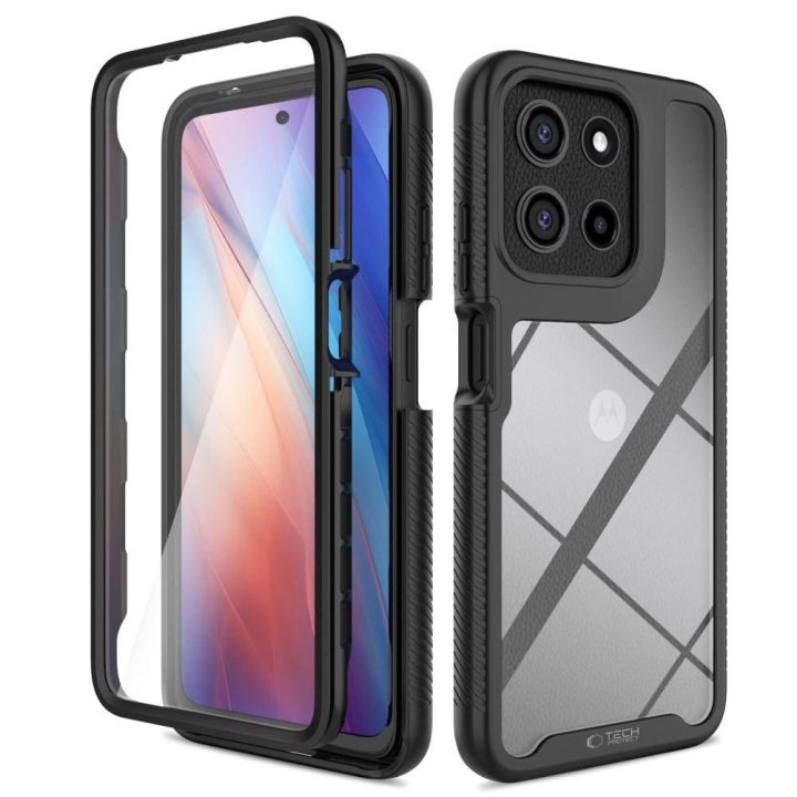 Defense dėklas Motorola Moto G15 / G15 Power / G05 / E15 telefonams - juodas