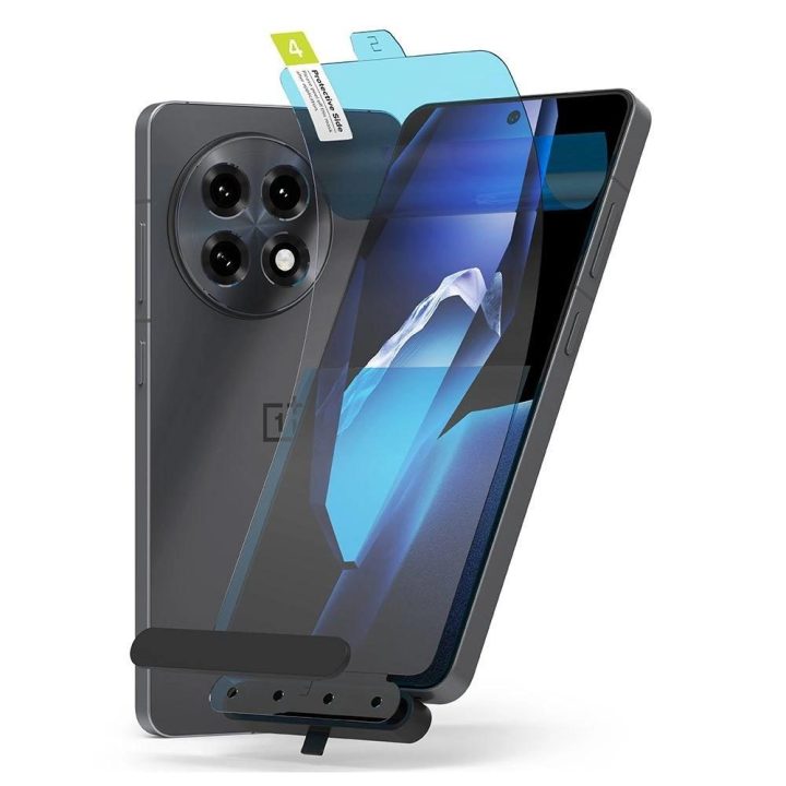 Ringke Dual Easy“ dviejų pakuočių ekrano apsauga OnePlus 13R“ telefonui – skaidri.