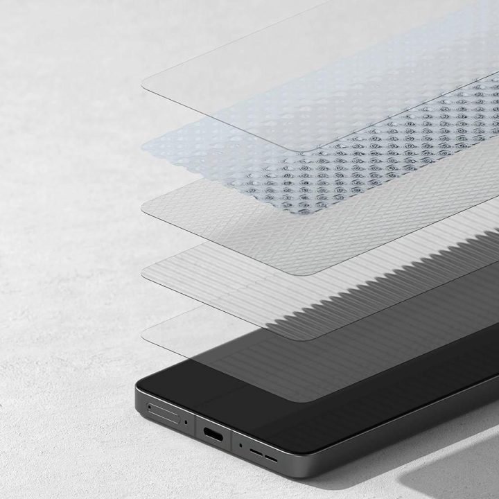 Ringke Dual Easy“ dviejų pakuočių ekrano apsauga OnePlus 13R“ telefonui – skaidri.