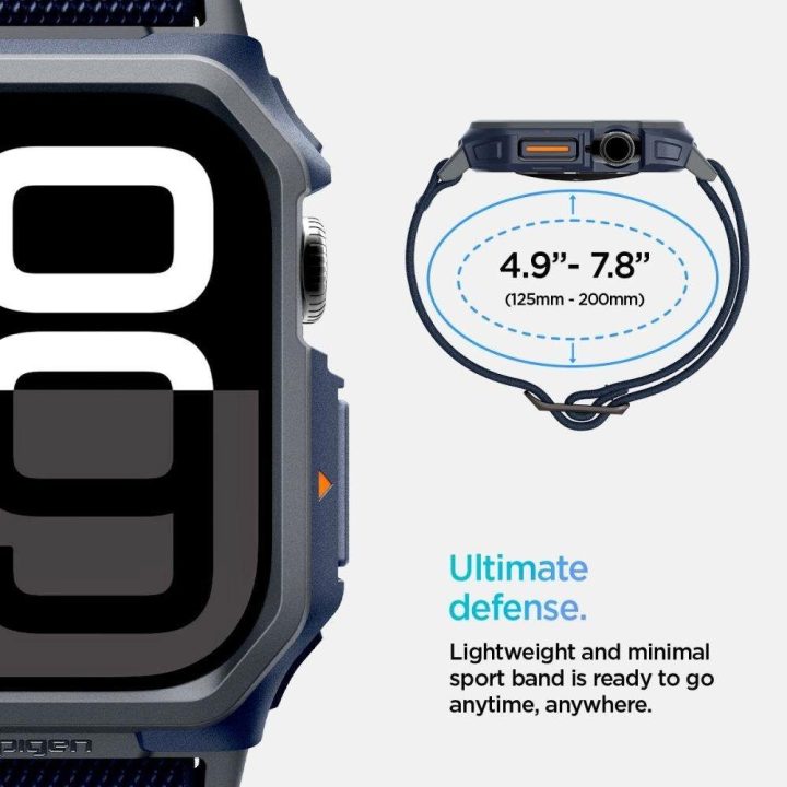 Spigen Lite Fit Pro“ dirželis Apple Watch 10“ (46 mm) - tamsiai mėlynas