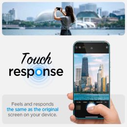 Spigen Glas.tR Ez Fit“ privatumo apsauginis grūdintas stiklas Google Pixel 9 / 9 Pro“ telefonams (2 vnt.)