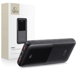 Powerbank 10000 mAh 22,5 W – juodos spalvos.