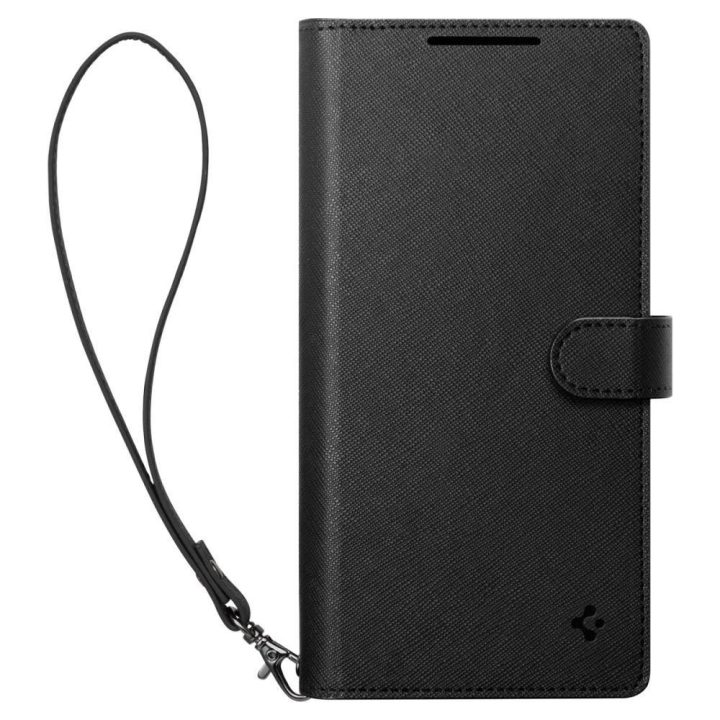 Spigen“ piniginė dėklas, skirtas Samsung Galaxy S25+“ – juodas
