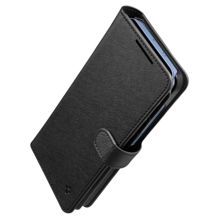 Spigen“ piniginė dėklas, skirtas Samsung Galaxy S25+“ – juodas