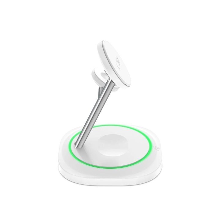 “ 3in1 magnetinis MagSafe“ belaidis įkroviklis (baltas)
