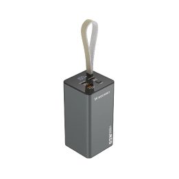 Išorinė baterija K65+ 30000mAh, 65W, 2x USB-C, 1x USB-A, juoda