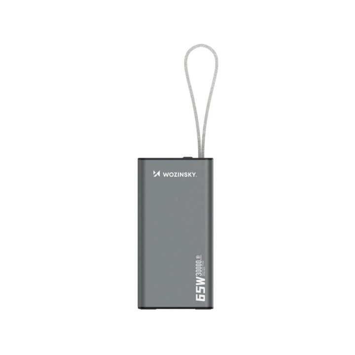 Išorinė baterija K65+ 30000mAh, 65W, 2x USB-C, 1x USB-A, juoda