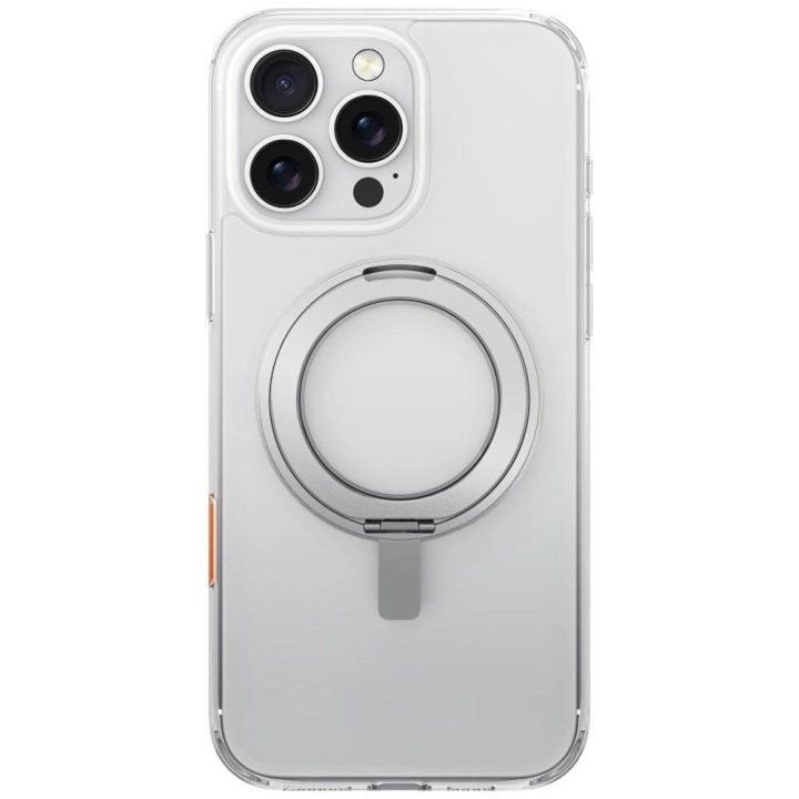 Uniq Swivix 360° besisukantis dėklas su stovu iPhone 16 Pro Max – skaidrus