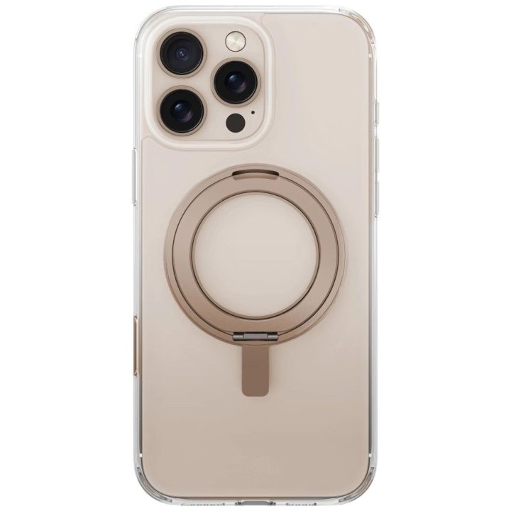 Uniq Swivix 360° besisukantis dėklas su stovu iPhone 16 Pro Max, auksinis