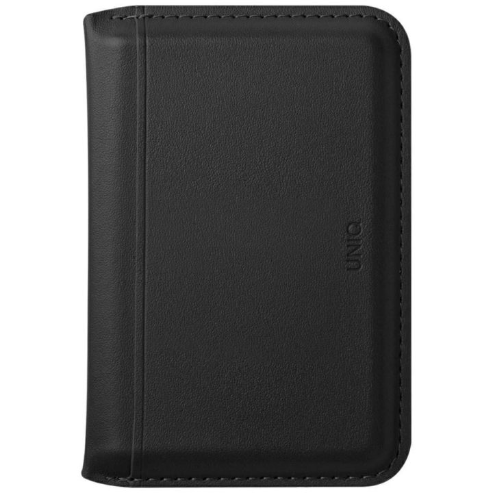 Uniq Lyden DS RFID magnetinė piniginė su telefono laikikliu – juoda