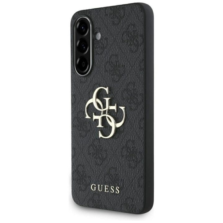 Guess 4G klasikinis dėklas Samsung Galaxy A36, juodas