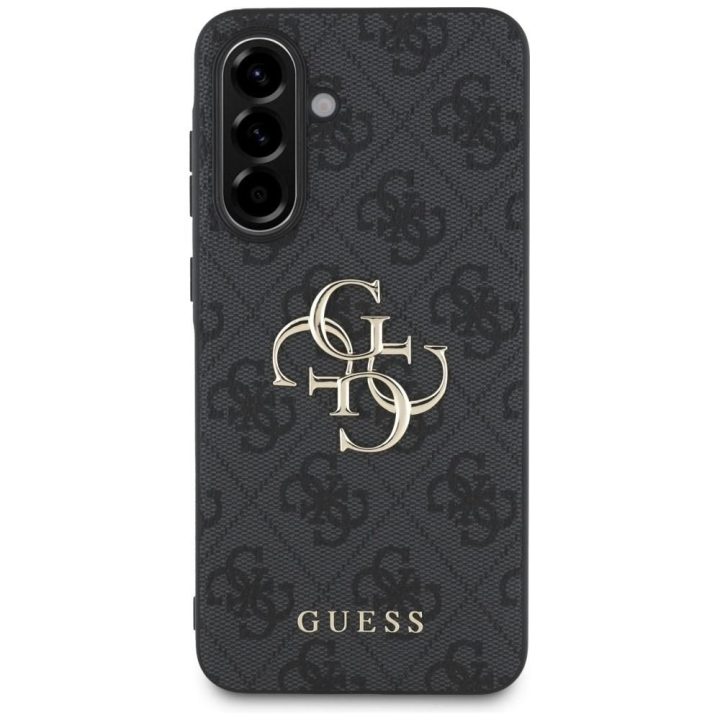 Guess 4G klasikinis dėklas Samsung Galaxy A36, juodas