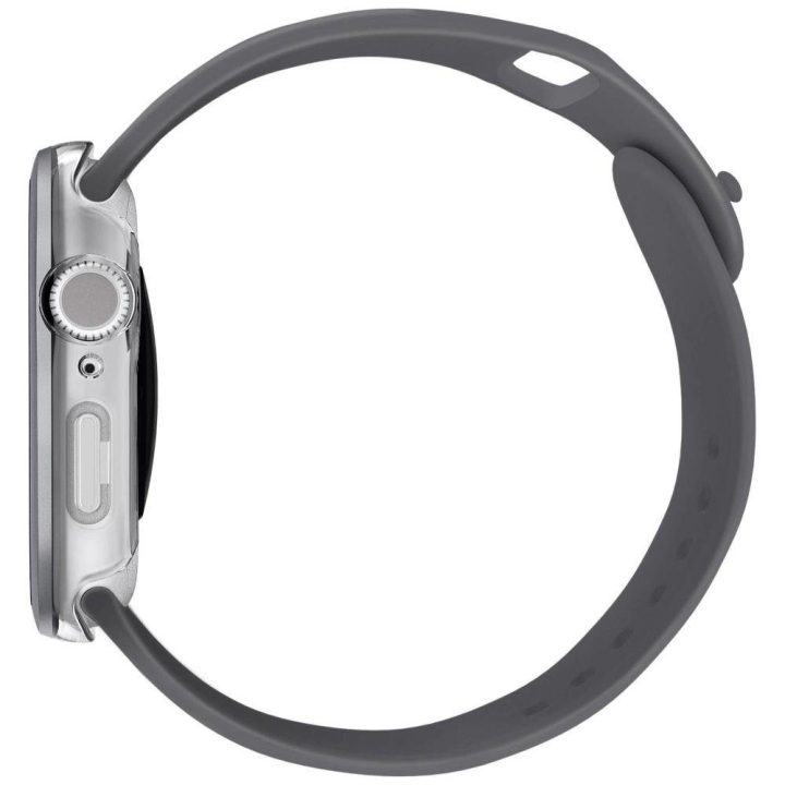 Grūdinto stiklo dėklas Uniq Voute“ Apple Watch 10 42 mm, sidabrinis