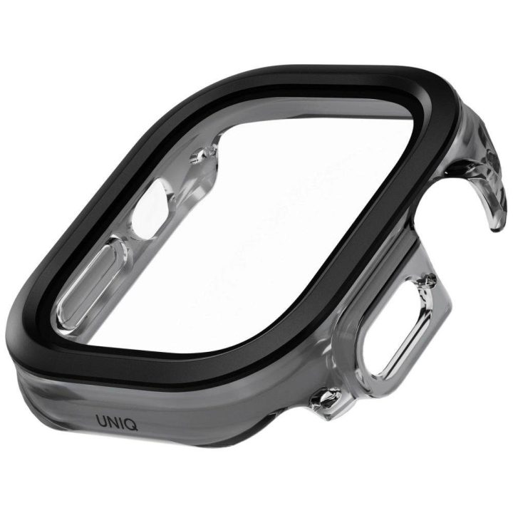 Grūdinto stiklo dėklas Uniq Voute Apple Watch Ultra 49mm, juodas