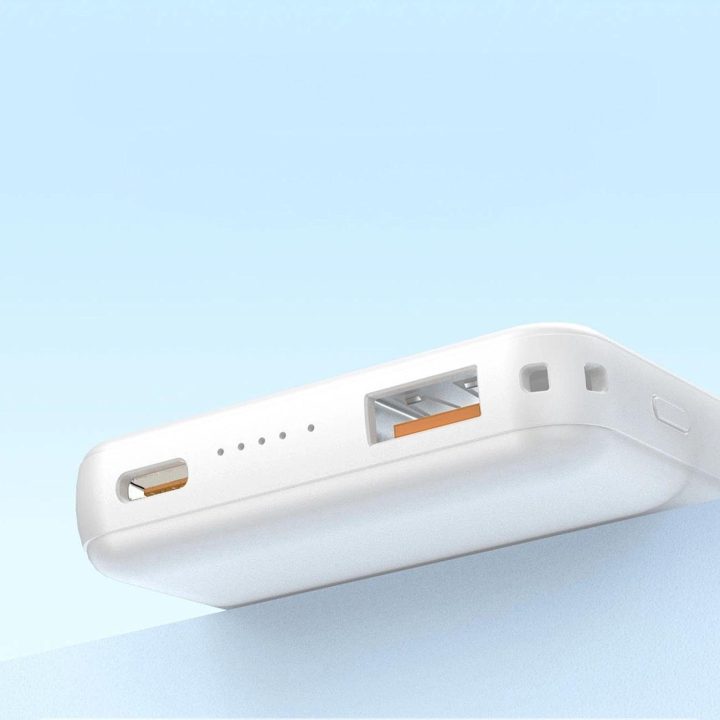 Išorinė baterija 10000mAh, 20W, USB-A / USB-C / MagSafe, balta