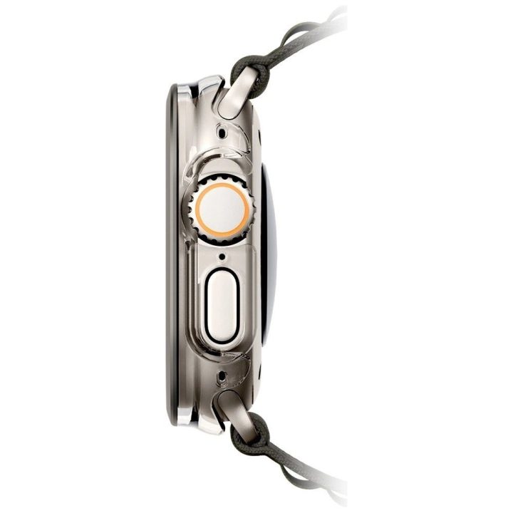 Uniq Voute apsauginis dėklas su grūdintu stiklu Apple Watch Ultra 49 mm, sidabrinis